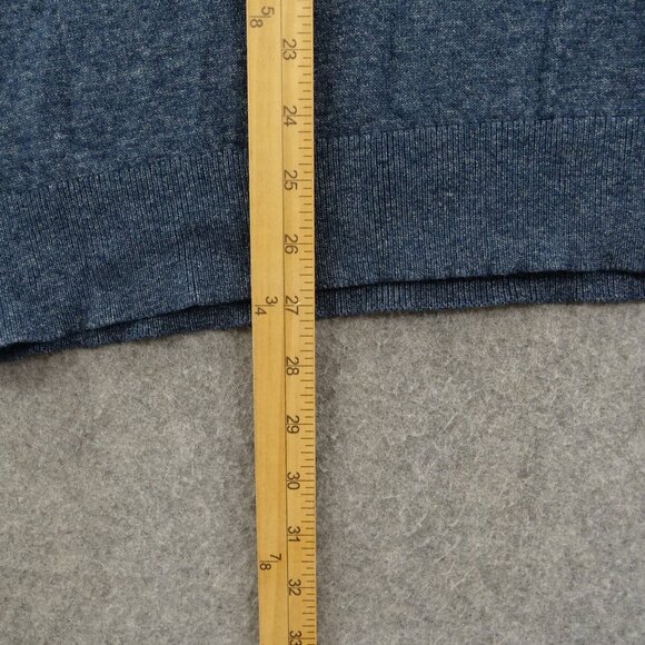 Banana Republic Sweater Mens Large Blue Pullover V-Neck Knit Long Sleeve - Picture 8 of 14